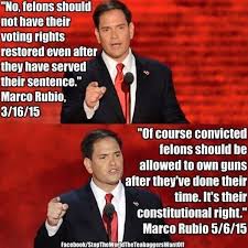 Did Marco Rubio say felons should be barred from voting but should ... via Relatably.com
