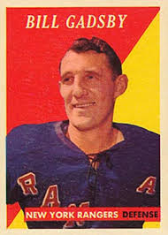 1958 Topps Bill Gadsby #34 Hockey Card - 74744