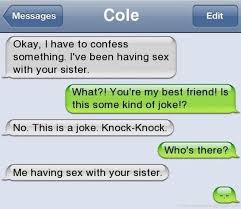 Funny knock knock text | Funniest Pictures via Relatably.com