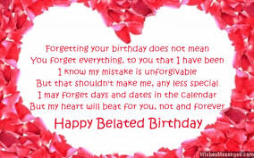 Belated Birthday Poems for Husband: Late Birthday Wishes for Him ... via Relatably.com