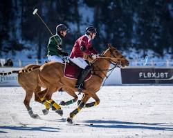 Image of Snow Polo World Cup game in St. Moritz, Switzerland