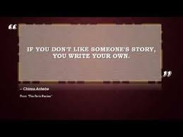 Chinua Achebe Quotes: Powerful Writing From Late Author - YouTube via Relatably.com