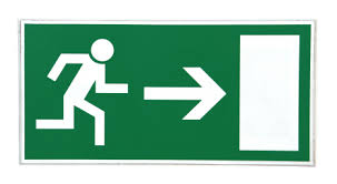 Image result for rushing for the exits."