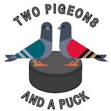 Two Pigeons and a Puck