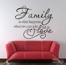 Family Love Wall Quote Decal Decor Sticker Lettering Saying Vinyl ... via Relatably.com