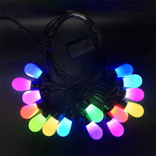 Outdoors Light String 
water-proof 
15 meters with 15 pcs of bulb
with remote control

bluetooth version
uk plug 15 meters with 15 pcs of bulb
