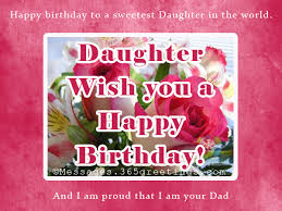Birthday Wishes for Daughter Messages, Greetings and Wishes ... via Relatably.com