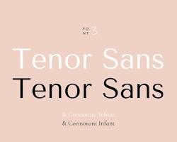 Tipografía Tenor Sans de Google Fonts