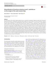 (PDF) Diversification of Cerastium sylvaticum and C. subtriflorum on ...