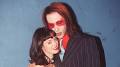 Rose McGowan Marilyn Manson wedding from www.etonline.com