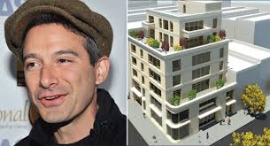 Adam Horovitz and rendering of 182 Spring Street. Developer Stephane Boivin, who is developing a mixed-use condominium project on the site of a Soho ... - adam-horovitz-182-spring-rendering