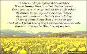 Anniversary Wishes, Quotes, and Poems for Parents | Wedding ... via Relatably.com