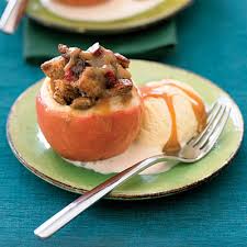 Image result for baked apples with ice cream