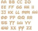 blade runner font numbers cutouts for preschoolers