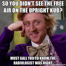 So you didn&#39;t see the free air on the upright kub? Must gall you ... via Relatably.com