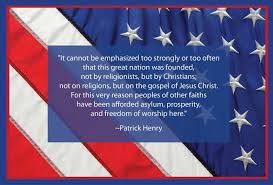 THIS NATION WAS FOUNDED BY CHRISTIANS . . PATRICK HENRY QUOTE ... via Relatably.com