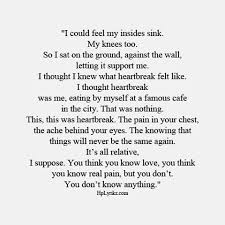 Sad Truth of Heartbreak. | via Tumblr | We Heart It | broken ... via Relatably.com