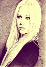 Avril Lavigne Drawing by Paulo Martins - Avril Lavigne Fine Art Prints and Posters for Sale - avril-lavigne-paulo-martins