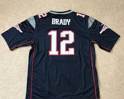 Image of Tom Brady Patriots replica jersey