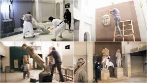 Image result for Isis militants hammering thousand- year old statues in the Mosul Museum of Iraq