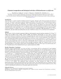 Chemical composition and biological activities of Helianthemum ...