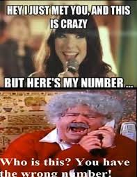 Wrong number | Call Me Maybe | Know Your Meme via Relatably.com