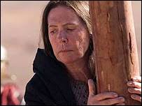 Mary at the Cross in BBC One&#39;s The Passion. &quot;On Good Friday, we have a service where a rough wooden cross is placed at the front of church – people are ... - passion_mary_cross_203x152
