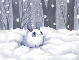 Résultat de recherche d'images pour "images animaux manga avec de la neige"