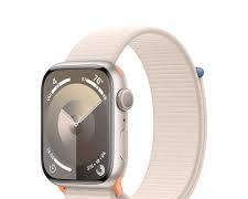 Apple Watch Series 9 GPS 45mm Starlight Aluminium Case with Starlight Sport Loop (45mm)