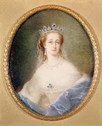 Portrait miniature of the Empress Eugeni - Pierre Paul Emmanuel de ...