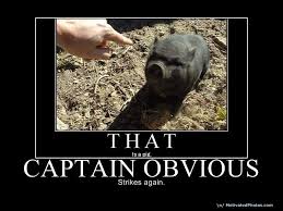 Captain Obvious: Image Gallery | Know Your Meme via Relatably.com