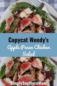 Copycat Wendy's Apple Pecan Chicken Salad Recipe (Gluten Free ...