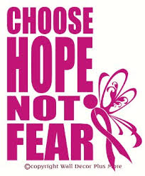 Wall Décor Plus More WDPM2134 Choose Hope Not Fear Breast Cancer ... via Relatably.com