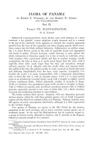 Flora of Panama. Part IX. Family 178. Plantaginaceae