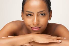 Image result for picture of woman with sleek hair and clear skin