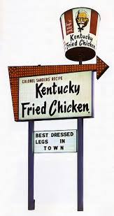 Kentucky Fried Chicken Sign, 1974 I loved the orange slice candy ...