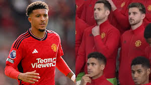 Where’s Jadon Sancho? Outcast excluded from Man Utd 2023-24 official squad photo shoot ...