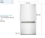 Refrigerator Sizes Refrigeration Size and Dimension