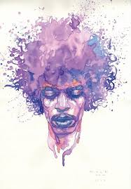 David&#39;s watercolor of Jimi Hendrix - David-Mack_Hendrix