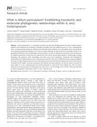 (PDF) What is Allium paniculatum? Establishing taxonomic and ...