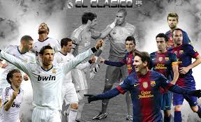 Image result for picture or barcelona and real madrid players