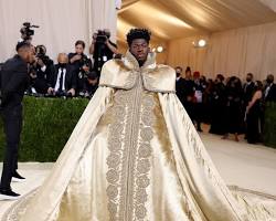 Lil Nas X in a custom-made Versace gown
