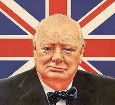 Winston Churchill, britischer Premierminister, einer der bedeutesten ...