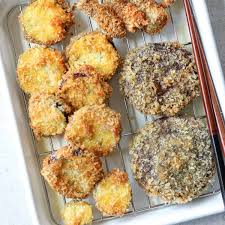 Panko Crusted Fried Shiitake Mushrooms and Eggplants | Chef JA ...