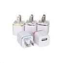 Wall Charger 10 Pack Bundle 1.0 AMP 2-Tone Universal USB AC Wall Travel Charger Power Adapter IPhone 6-6S Plus 4-5S Ipod Samsung Galaxy HTC LG Huawei Google Nokia BLU 4-5-6-7  10pcs Lot 