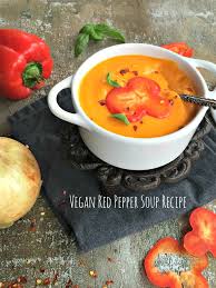 Roasted Red Pepper Soup Recipe - Spinach Tiger