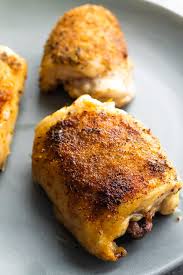 Perfect Crispy Baked Chicken Thighs - Sweet Peas and Saffron