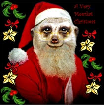 See the meerkat Santa is way cuter with some festive clipart. It quells the creepiness. Usually I abhor clipart but at Christmas everything else is uber ... - mkblog