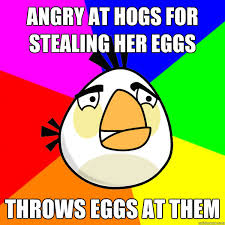 White angry bird memes | quickmeme via Relatably.com