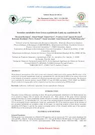(PDF) Secondary metabolites from Genista aspalathoides Lamk ssp ...
